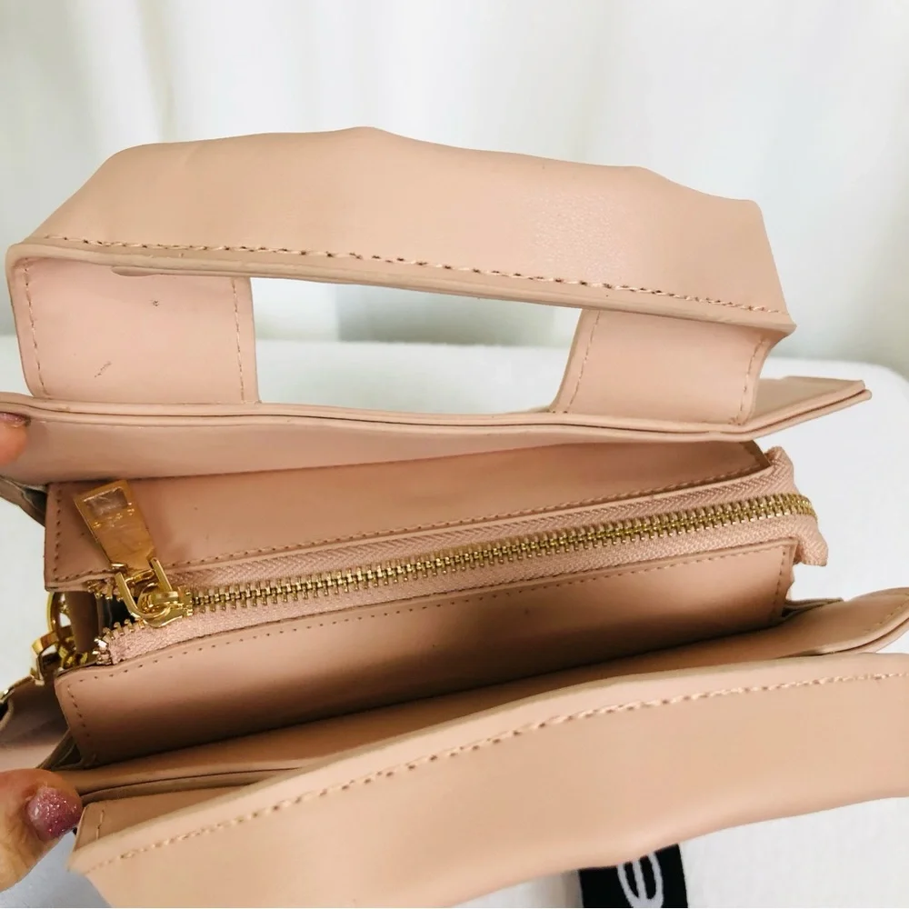 NWT Bebe Hana Mini Satchel Crossbody Bag Pink (B1)